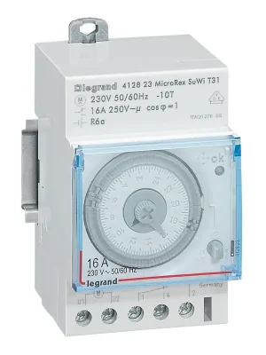 LEGRAND Hodiny spínací 412823 Analogové denní 3M 16A 230V IP20 Objednat Nyní