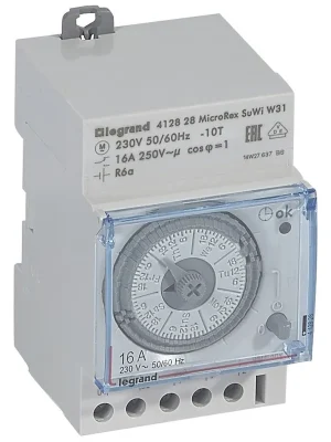 Odeslání Ihned Hodiny LEGRAND 412828 analog.týdenní