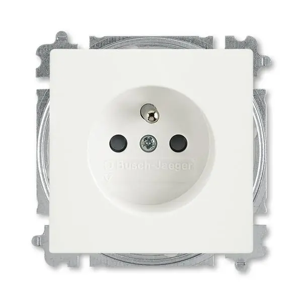 Tovární Cena 5519B-A02357884 Zásuvka jednonásobná s ochr. kolíkem a clonkami, bezšroub. svorky