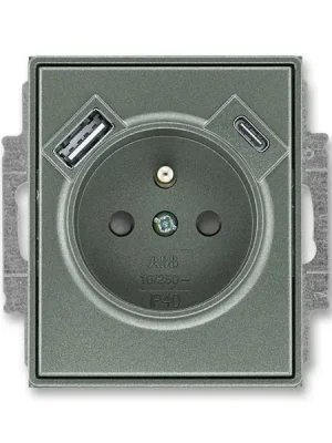 5569E-A32357 34 Zásuvka 1násobná s kolíkem, s clonkami, s nabíjením USB-A, USB-C Nejlepší Cena