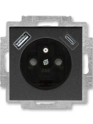 Nízká Cena 5569H-A32357 63 Zásuvka 1násobná s kolíkem, s clonkami, s nabíjením USB-A, USB-C