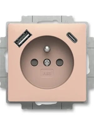 Speciální Cena 5569T-A32357 242 Zásuvka 1násobná s kolíkem, s clonkami, s nabíjením USB-A, USB-C