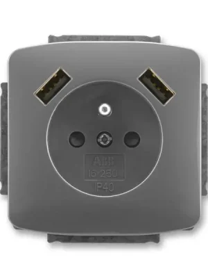 5569A-A22357 S2 Zásuvka 1násobná s kolíkem, s clonkami, s nabíjením 2x USB Objednat Nyní