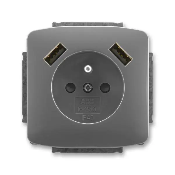 5569A-A22357 S2 Zásuvka 1násobná s kolíkem, s clonkami, s nabíjením 2x USB Objednat Nyní