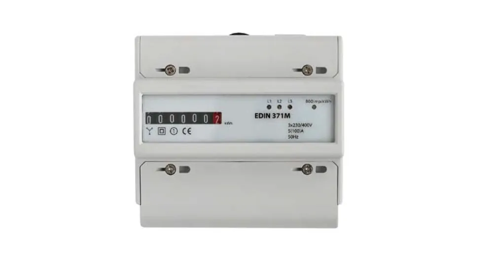 Speciální Cena Elektroměr EDIN 371M - 5-100A, třífázový, 1-tarifní s mechanickým číselníkem, IP20