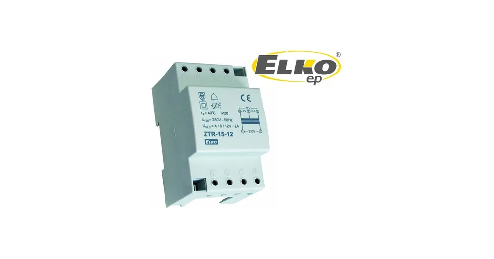 Nejlepší Cena Zvonkový transformátor ELKO ZTR-15-12V