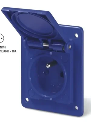 Poslední Šance Zásuvka vestavná domovní, 2P+E 230V 16A IP54 70x87mm SCAME - 570.4091