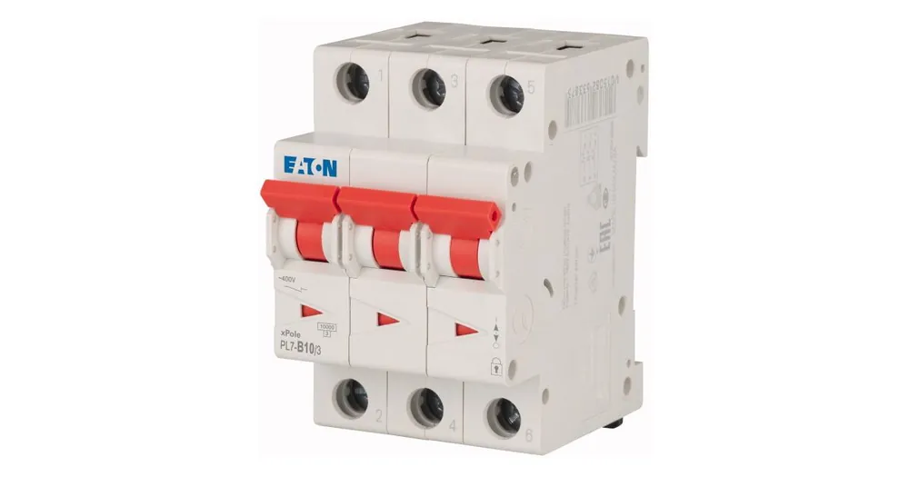 Vrácení Zdarma Jistič EATON PL7-B10/3