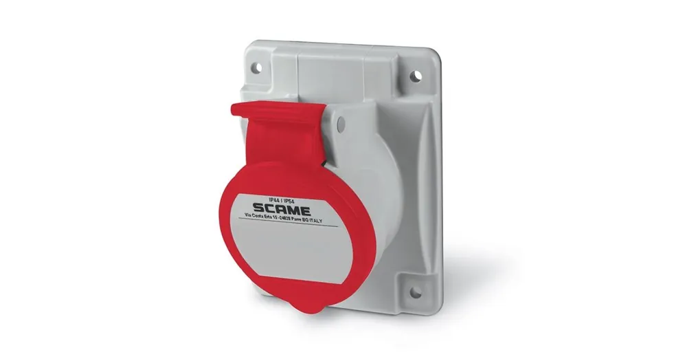 Zásuvka vestavná OPTIMA šikmá, 3P+N+E, 400V/ 16A, IP44 SCAME - 413.1667 Výhodná Nabídka