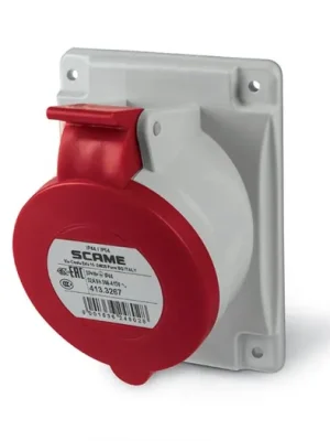 Zásuvka vestavná OPTIMA šikmá, 3P+N+E, 400V/ 32A, IP44 SCAME - 413.3267 Levný
