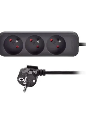 Tovární Cena Přívod prodlužovací 3Z 3x1mm2 3m černá PP09 Solight
