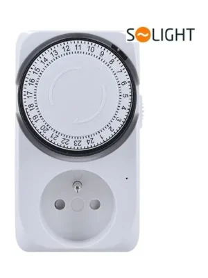 Odeslání Ihned Zásuvka časový spínač mechanický 24h 1režim DT01 SOLIGHT