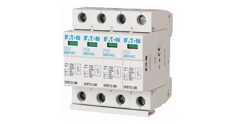 Expresní Doručení Svodič přepětí SPBT12-280/4 typ T1+T2 (B+C) 4pól EATON
