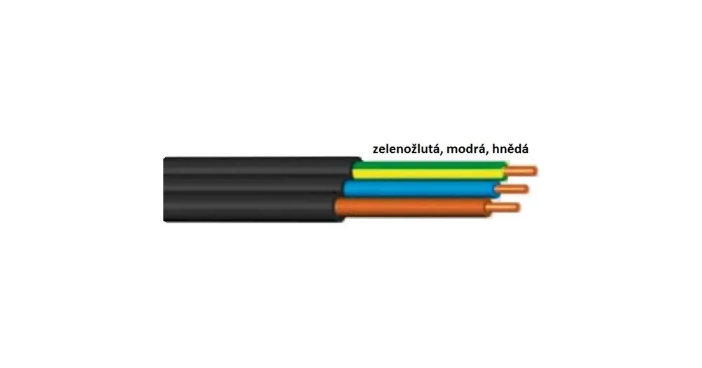 Kabel CYKYLo-J 3x1,5 mm2 plochý Tovární Cena