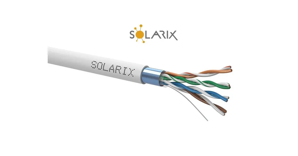 Kabel instalační Solarix CAT5E FTP PVC SXKD-5E-FTP-PVC (balení 305m/box) Vrácení Zdarma