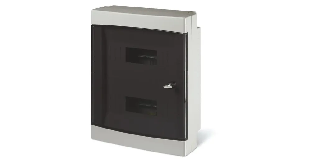 Rozvodnice nástěnná DOMINO s kouřovými dvířky, IP40, 24+4 moduly SCAME - 673.4024 B Expresní Doručení