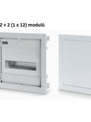 Akční Cena Rozvodnice pod omítku FLAT METAL s plechovými dvířky IP40 12+2 modulů SCAME - 677.1012.1