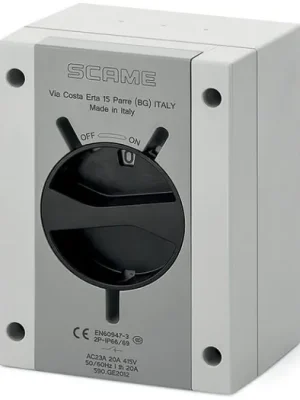 Spínač ISOLATOR 63A 3P IP66/IP69 plast standard SCAME - 590.GE6303 Sleva