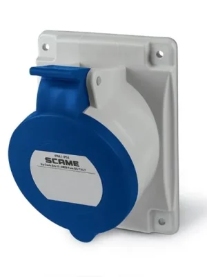 Zásuvka vestavná OPTIMA šikmá, 2P+E, 230V/ 32A, IP44 SCAME - 413.3263 Ihned K Objednání