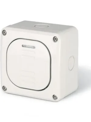 Tlačítko se symbolem "STLAČ" č.1/0 PROTECTA IP66 šedá SCAME - 137.5311P Poslední Šance