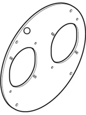 Super Cena Čelo k bubnu ROLLER 330 2x otvor SCAME - SC92081