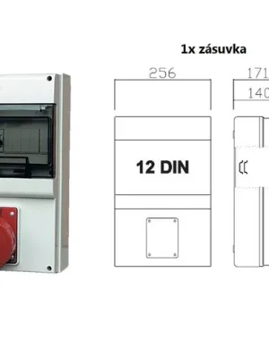 Omezená Nabídka Zásuvková rozvodnice jištěná, s chráničem, 1x zásuvka, IP66 SCAME - D333.000010-3