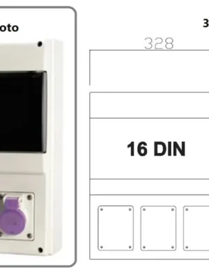 Nejlepší Volba Zásuvková rozvodnice SELV, jištěná, 3x zásuvka, IP44 SCAME - D431.100101-1