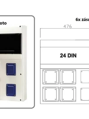 Jen Po Omezenou Doba Zásuvková rozvodnice jištěná, s chráničem, 6x zásuvka, IP44 SCAME - D581.000240-1
