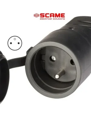 Zásuvka (spojka) pogumovaná 200-250V/16A, IP44 SCAME - 110.3150 Odeslání Ihned