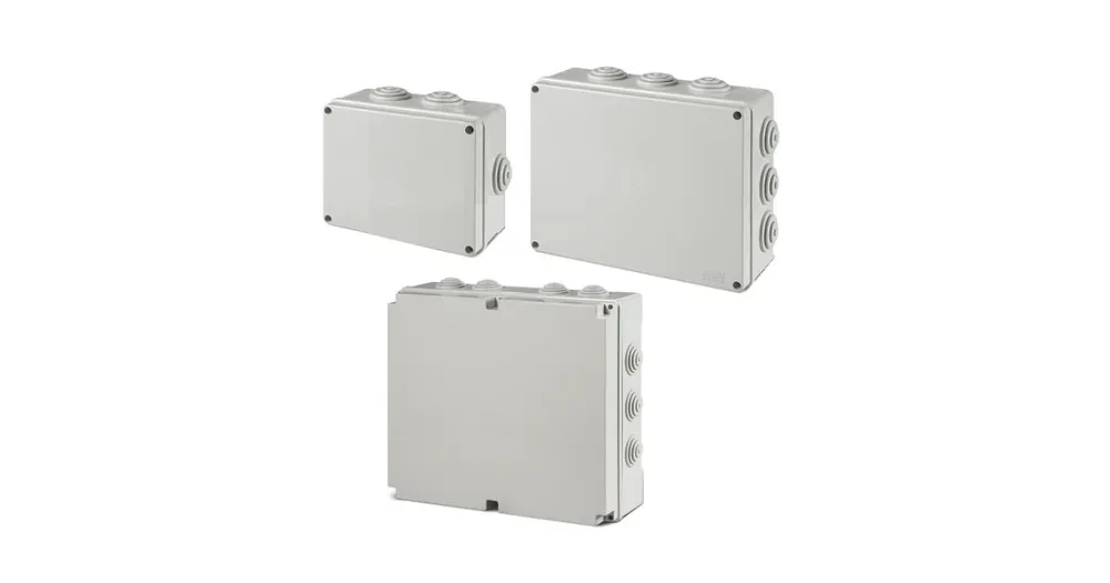 Nejlepší Cena Krabice rozbočovací SCABOX IP55, s vývodkami, 380x300x120mm SCAME - 685.010