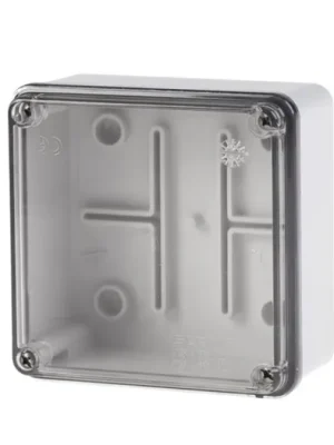 Krabice rozbočovací SCABOX IP56, průhledný kryt, 100x100x50mm SCAME - 686.224 Cenový Hit