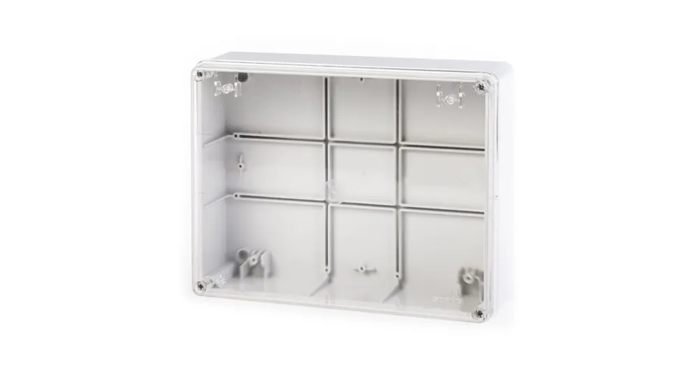 Vysoce Kvalitní Krabice rozbočovací SCABOX IP56, průhledný kryt, 240x190x90mm SCAME - 686.228