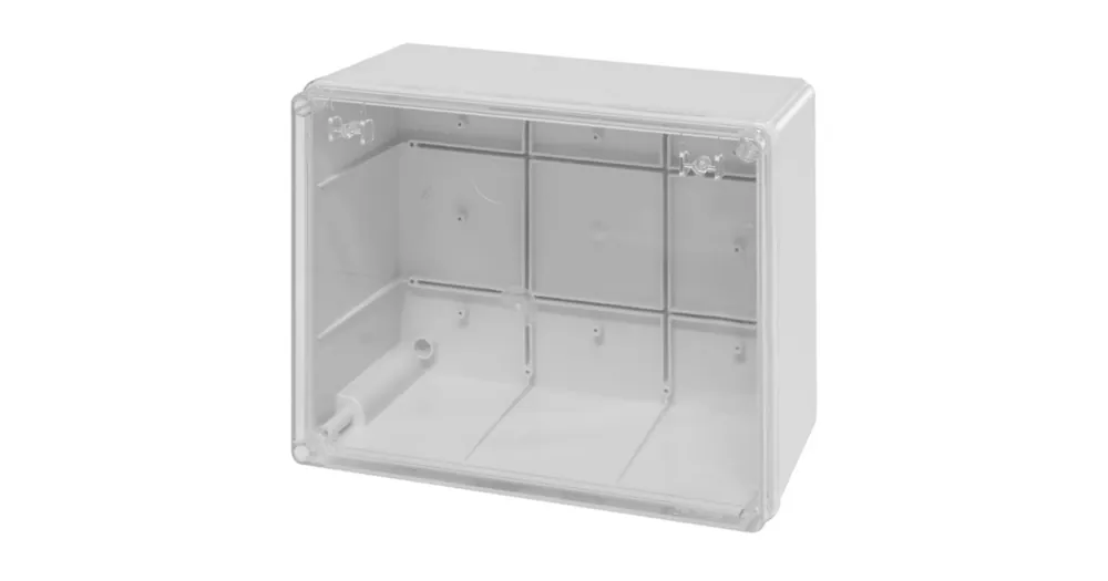 Super Cena Krabice rozbočovací hluboká SCABOX IP56, průhledný kryt, 240x190x125mm SCAME - 686.428