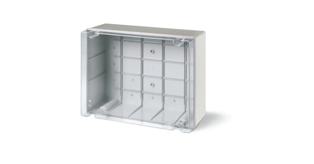 Krabice rozbočovací hluboká SCABOX IP56, průhledný kryt, 380x300x170mm SCAME - 686.430 Výprodej